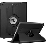 Hybrid Slim Case for iPad  11th Gen (A16) 2025 , iPad 10th Generation 10.9 Inch Tablet (2022 Model) - Built-in Rotating Shockproof Cover with Clear Transparent Back Shell, Auto Wake/Sleep - Black