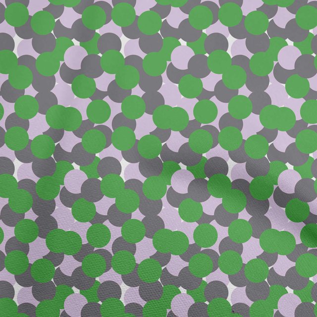 oneOone Cotton Poplin Green Fabric Geometric Sewing Craft Projects Fabric Prints By Yard 56 Inch Wide