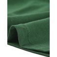 thumbnail image 5 of INSPIRE CHIC Hauts pour Femmes Col Rond devant Torsadé Manches Longues Blouses Décontractées S Vert Foncé, 5 of 5