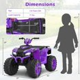 thumbnail image 3 of Costway VTT Électrique 24 V pour Enfants à 4 Roues avec Connexion Sans Fil Violet, 3 of 10