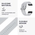 thumbnail image 4 of 26mm Silicone Watch Strap, Flexible Adjusted Replacement Wristband Strap, 4 of 8
