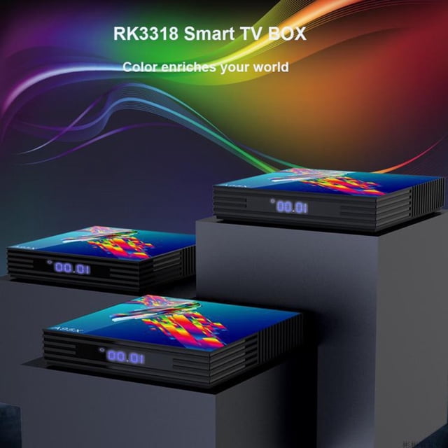 A95X R3 RK3318 for Android 10.0 High Clarity 16/32/64GB Smart TV STB Adapter