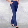 thumbnail image 1 of Aqestyerly Pantalon Habillé Décontracté de Bureau Extensible Taille Haute pour Femme, Tendance d'Été,, 1 of 6