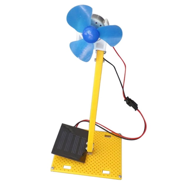Rongfmy DIY Assemble Solar Powered Generator Fan Teaching Model Kit Kids Toy G
