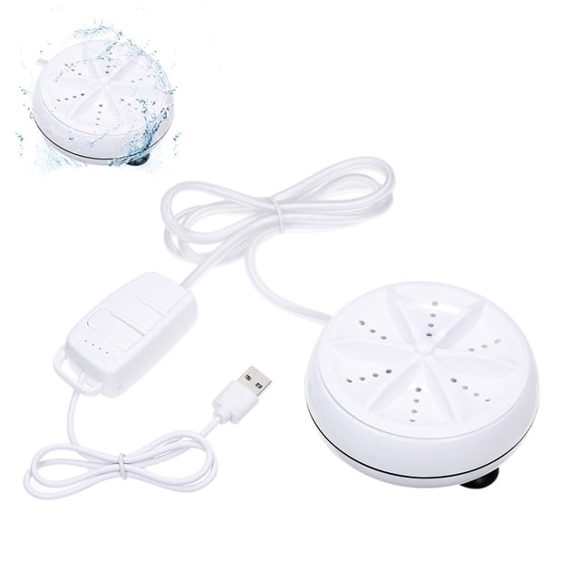 Machine à Laver Portable 1 kg Quantité de Lessive Mini Laveuse Rotative avec Câble USB pour la Maison, les Affaires et les Voyages