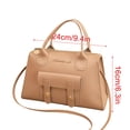 thumbnail image 3 of HOARBOEG Women's Shoulder Bag Fashion New Pattern Solid Handbag Shoulder Bag Dual Purpose High Capacity Zipper Bag, 3 of 4