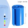 thumbnail image 2 of Unique Bargains Tube Rétractable en PVC Bleu 100mm Plat 4m pour Grand Pack de Batteries, 2 of 5