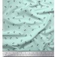 thumbnail image 1 of Soimoi Poly Georgette Tissu Imprimé Floral Artistique par la Cour 52 Pouces de Large, 1 of 3