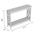 thumbnail image 2 of Safdie & Co. Table Console 47.25L Taupe Foncé 1 Étagère, 2 of 4