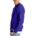 thumbnail image 3 of Hanes Mens EcoSmart Fleece Crewneck Sweatshirt, 3XL, Purple, 3 of 6