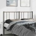 thumbnail image 1 of vidaXL Durable Metal Headboard for Full Size Beds, Easy Assembly, Modern Style Black, 1 of 5