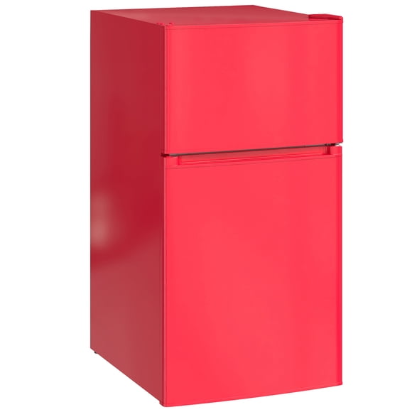 HOMCOM Mini-Frigo de 3,2 Pi3 avec Congélateur Tablette Ajustable Portes Réversibles