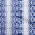 thumbnail image 1 of Oneooneviscosechiffonmediumbluefabricabstractsewingmatérielprintfabricbytheyard42inchwide, 1 of 4