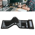 thumbnail image 4 of Foldable Silicone Keyboard, 107 Keys USB  Rollup Keyboard, Waterproof, Dust Proof and Crumb Proof Soft Touch Keyboard, Silent and Portable for PC, Notebook, Laptop, 4 of 7