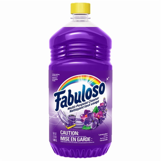 Fabuloso Original Multi-Purpose Cleaner, Powerful Cleaning, Long-Lasting Freshness, No Rinse Floor Cleaner, Lavender Scent, 1.65 L