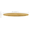 thumbnail image 4 of vidaXL Plateau de Table en Chêne Massif Rond 23 mm 500 mm, 4 of 4
