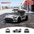 thumbnail image 4 of Licensed Mercedes-AMG GT3 24V Kids Ride-On Racing Car with Premium Leather Seat, High-Speed Performance 24V Power Wheels, Motorized Track Toy with Parent Remote, White, 4 of 8