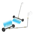thumbnail image 2 of Undercarriage Cleaner, Two Rubber Wheels Stainless Steel Nozzles 1/4 Inch Connection Under Car Water Broom 4000psi With 3 Extension Wands For Garage, 2 of 7