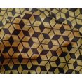 thumbnail image 4 of oneOone Silk Tabby Gold Fabric Geometric Sewing Craft Projects Fabric Prints By Yard 42 Inch Wide, 4 of 4