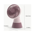 thumbnail image 3 of Iumwxz Portable Fan Summer Folding Windmill Usb Charging Small Fan Student Desktop Office Handheld Fan Mini Fan Wine Plastic Tax Free Weekend, 3 of 6