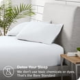 thumbnail image 4 of Bare Home Cozy Fleece Fitted Sheet - Extra Plush Polar Fleece - Deep Pocket Bed Sheet - King, White, 4 of 5