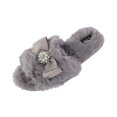 thumbnail image 1 of Pretty You London Women's Anya Slide Slipper with Bow and Rhinestone, 1 of 4