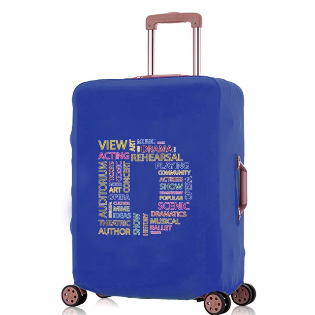 2024 Luggage Covers Travel Accessories Suitcase Cover Protector Reusable Washable 18-32inch Text Letter Printed Pattern Series 8text D L