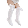 thumbnail image 4 of FOCUSNORM Chaussettes Hautes en Coton Tricoté pour Bébés Filles avec Nœud, 4 of 10