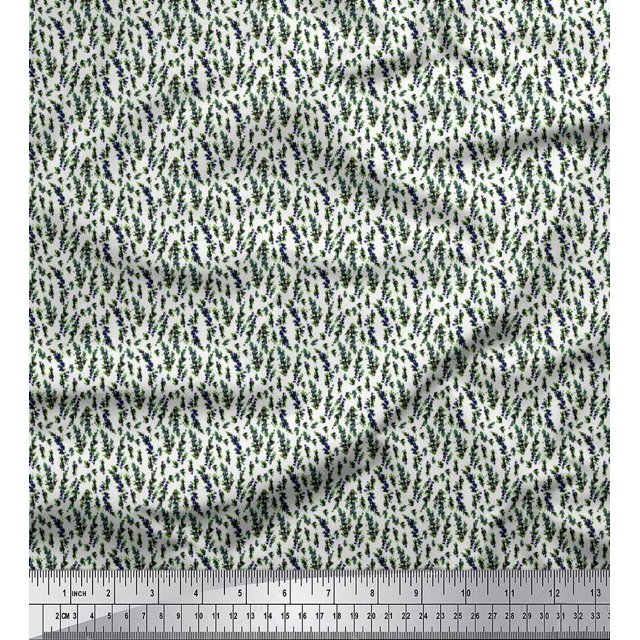 Soimoi Velvet Fabric Floral Shirting Print Fabric by The Yard 58 Inch Wide