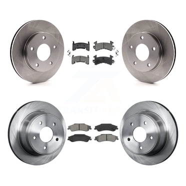 Transit Auto Front Rear Disc Brake Rotors and Semi-Metallic Pads Kit for Car 1997 Chevrolet S10 GMC Sonoma 4WD K8S-100745