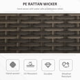 thumbnail image 4 of Outsunny 2-In-1 Patio Wicker Storage Bench 27 Gallon Storage Box Cream, 4 of 10