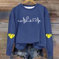 thumbnail image 2 of Timegard Sweat-Shirt Col Rond pour Femmes Épaules Tombantes Pull Imprimé Automne Hiver Décontracté Ample Confortable, 2 of 4