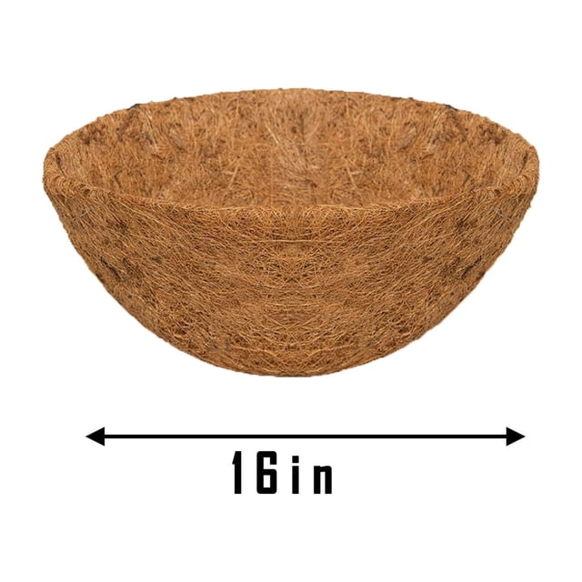 Aqestyerly Hanging Basket Coconuts Fiber Planter Inserts Replacement Liner for Flower Pot