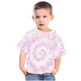 thumbnail image 4 of Penkiiy T-Shirt Teinture sur Nœuds pour Tout-Petits Garçons Filles, Manches Courtes, Col Ras du Cou, Haut, Chandails de Fête pour Enfants 4-5 Ans Rose, 4 of 5