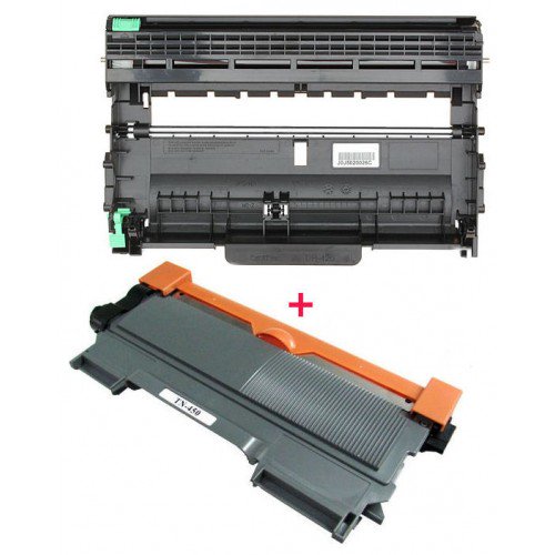 2 Pack Compatible TN450 + DR420 (Toner + Unité de Tambour) pour Imprimante Brother