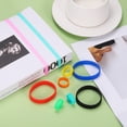 thumbnail image 3 of 10Pcs Silicone Rubber Bands Non-slip 3.54 Inch Flat for Books, Light Green, 3 of 6