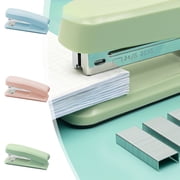 Sentmoon Stapleless Stapler Stapler Morandis Color Energy Saving Stapler Small and Portable Binding Machines Student Stapler Office Stapler for Desk