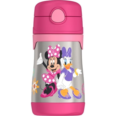 Thermos Kids Vacuum Insulated Stainless Steel 10 Oz Straw Bottle, Minnie Mouse