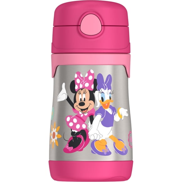 Thermos Bouteille à Paille pour Enfants Isolée sous Vide10 Oz, Minnie Mouse