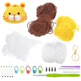 thumbnail image 1 of Animals Crochet Craft Art Tool Crochet Kit Beginners Desk Topper Home Prof M7 M0Q9, 1 of 9