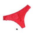 thumbnail image 1 of stanreset String Taille Basse pour Femmes Culotte Sans Coutures Finition Soignée Élasticité Pyjama pour Dame Vêtements de Nuit Rouge TG, 1 of 6
