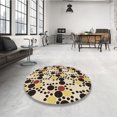 thumbnail image 4 of Ahgly Company Tapis d'Intérieur Rectangulaire Transitionnel Kaki et Or Lavable à la Machine, 8 Pieds x 12 Pieds, 4 of 7