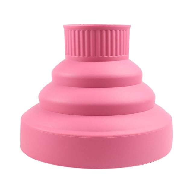 Sèche-cheveux Pliable en Silicone Rose, Diffuseur Électrique Pliable pour la Maison