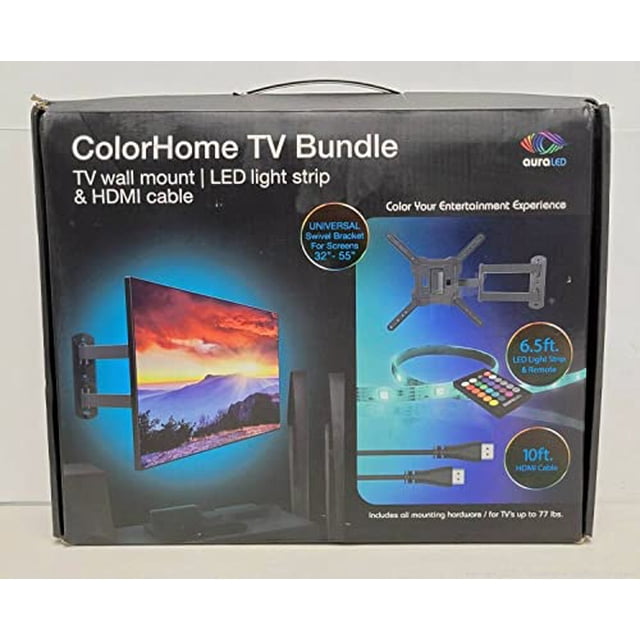Hampton Bay Lighting Aura LED Couleur Support TV pour la Maison, Ensemble Combiné, 55 Pouces