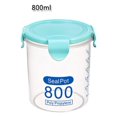 thumbnail image 1 of LEEYNEER Clearance!  Glass Storage Containers With Lids Kitchen Storage Box Sealing Food Preservation Plastic Fresh Pot Container  Pink, 1 of 2