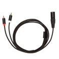 thumbnail image 2 of XLR Male To 2  Cable, HiFi Clear Signal Lossless XLR Y Splitter Cord 3 Pin XLR Cable For Mixing Console, Power , Active Speaker, Microphone, 2 of 8