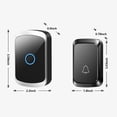 thumbnail image 4 of TopLLC Wireless Doorbell House Door Bell Kit 900ft Range With 34 Ringtones & 4 Level Regulable Volume Battery Powered, 4 of 9