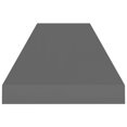 thumbnail image 3 of vidaXL Floating Wall Shelf High Gloss Grey 90x23.5x3.8 cm MDF, 3 of 4
