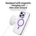 thumbnail image 4 of Metal Stand Lens Strong Magnetic Protection Shockproof Clear Case For iPhone 16 15 14 13 12 11 Pro Max Compatible With Magsafe Black For iPhone11, 4 of 6