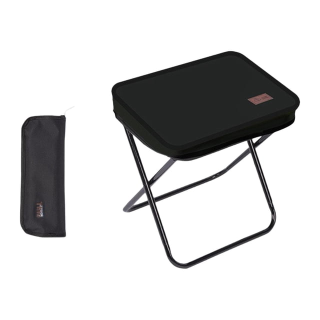 S SERENABLE Folding Camping Stool Compact Sturdy Fishing Seat for Sketching S Metal